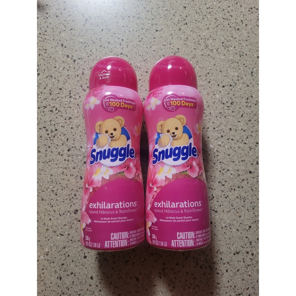2 Snuggle Exhilarations Island Hibiscus & Rainflower In Wash Scent Booster NEW